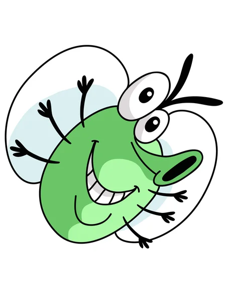 Personagem de desenhos animados da mosca. Ilustração do vetor —  Vetores de Stock