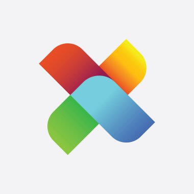 soyut geometri sembolü vektör elementleri şablon, temiz minimum geometrik logo koleksiyonu