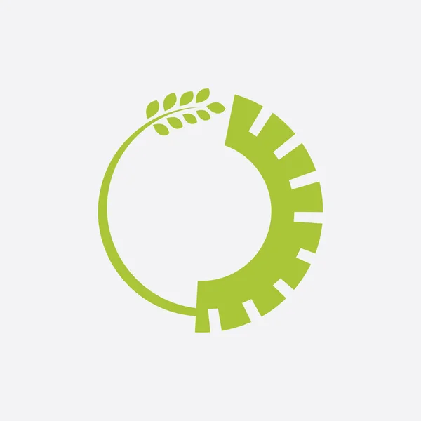 Vektor Logotyp Design För Jordbruk Agronomi Vete Gård Landsbygd Jordbruk — Stock vektor