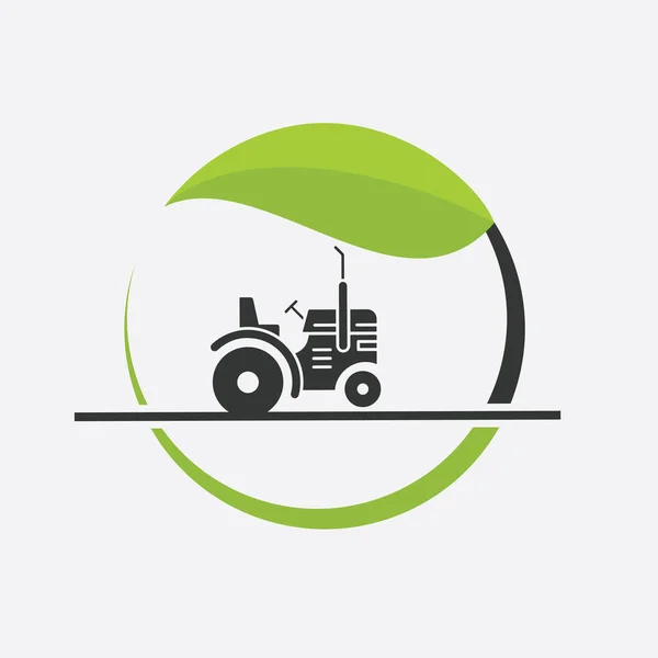 Disegno Del Logo Vettoriale Agricoltura Agronomia Azienda Agricola Grano Campagna — Vettoriale Stock