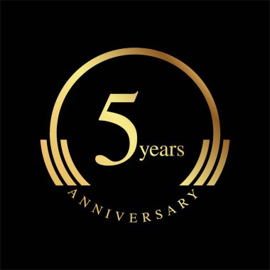 Yıl Yıldönümü Vektör Şablonu Tasarım İllüstrasyonunu Ayarla