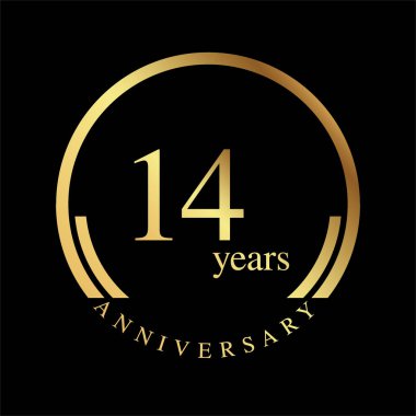 Yıl Yıldönümü Vektör Şablonu Tasarım İllüstrasyonunu Ayarla