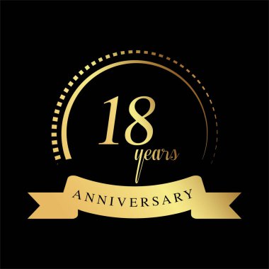 Yıl Yıldönümü Vektör Şablonu Tasarım İllüstrasyonunu Ayarla