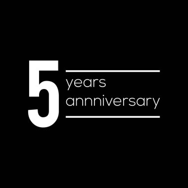 Yıl Yıldönümü Vektör Şablonu Tasarım İllüstrasyonunu Ayarla