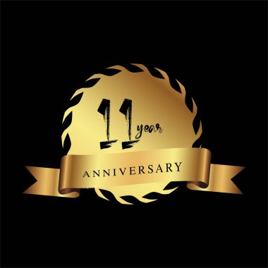 Yıl Yıldönümü Vektör Şablonu Tasarım İllüstrasyonunu Ayarla