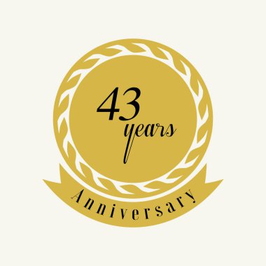 Yıl Yıldönümü Vektör Şablonu Tasarım İllüstrasyonunu Ayarla