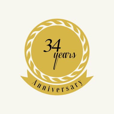 Yıl Yıldönümü Vektör Şablonu Tasarım İllüstrasyonunu Ayarla