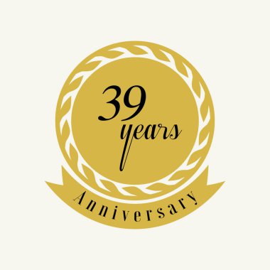 Yıl Yıldönümü Vektör Şablonu Tasarım İllüstrasyonunu Ayarla