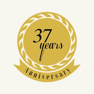 Yıl Yıldönümü Vektör Şablonu Tasarım İllüstrasyonunu Ayarla