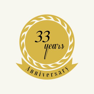 Yıl Yıldönümü Vektör Şablonu Tasarım İllüstrasyonunu Ayarla