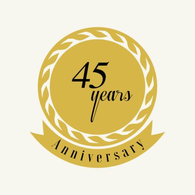 Yıl Yıldönümü Vektör Şablonu Tasarım İllüstrasyonunu Ayarla