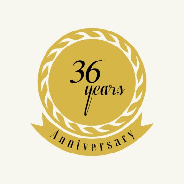 Yıl Yıldönümü Vektör Şablonu Tasarım İllüstrasyonunu Ayarla