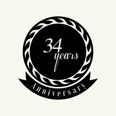 Yıl Yıldönümü Vektör Şablonu Tasarım İllüstrasyonunu Ayarla