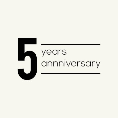 Yıl Yıldönümü Vektör Şablonu Tasarım İllüstrasyonunu Ayarla