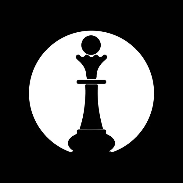 Іконки Шахових Фігур Настільна Гра Чорні Силуети Ізольовані Білому Тлі — стоковий вектор