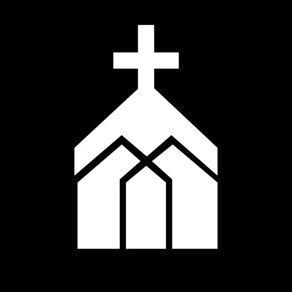 Iglesia Vector Logotipo Símbolo Gráfico Abstracto Plantilla — Archivo Imágenes Vectoriales