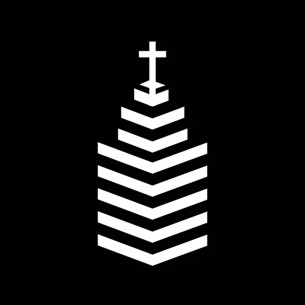 Igreja Vetor Logotipo Símbolo Gráfico Modelo Abstrato — Vetor de Stock