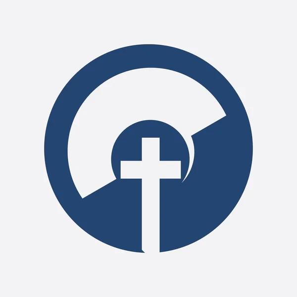 Церква Векторний Логотип Символ Графічний Абстрактний Шаблон — стоковий вектор