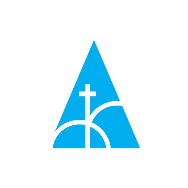 Kirche Vektor Logo Symbol Grafik Abstrakte Vorlage — Stockvektor