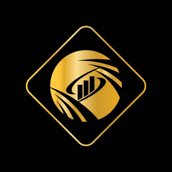 Οικονομικοί Σύμβουλοι Λογότυπο Σχεδιασμός Πρότυπο Vector Icon — Διανυσματικό Αρχείο