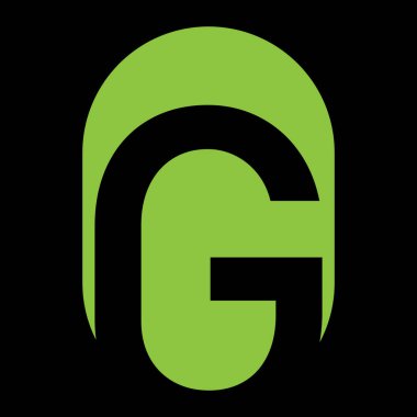 G harfi logo tasarımı. yaratıcı minimal monokrom sembolü. Evrensel zarif vektör amblemi. Birinci sınıf iş logosu. Şirket kimliği için grafiksel alfabe sembolü