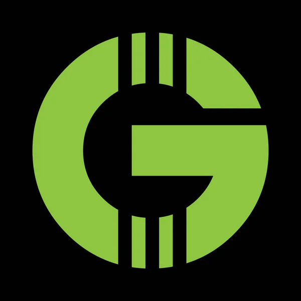 字母G I标志设计 创意极小的单色字符号 万能优雅的病媒标志 高级业务标志类型 用于公司身份的图形字母符号 — 图库矢量图片