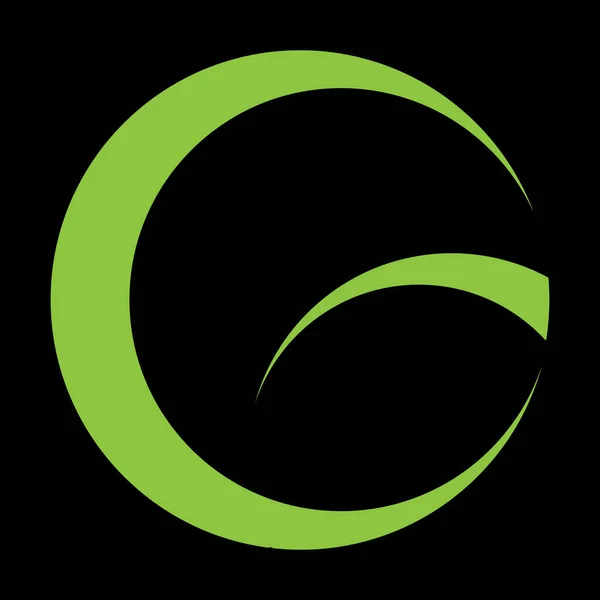Lettre Logo Design Symbole Monogramme Monochrome Minime Créatif Emblème Vectoriel — Image vectorielle