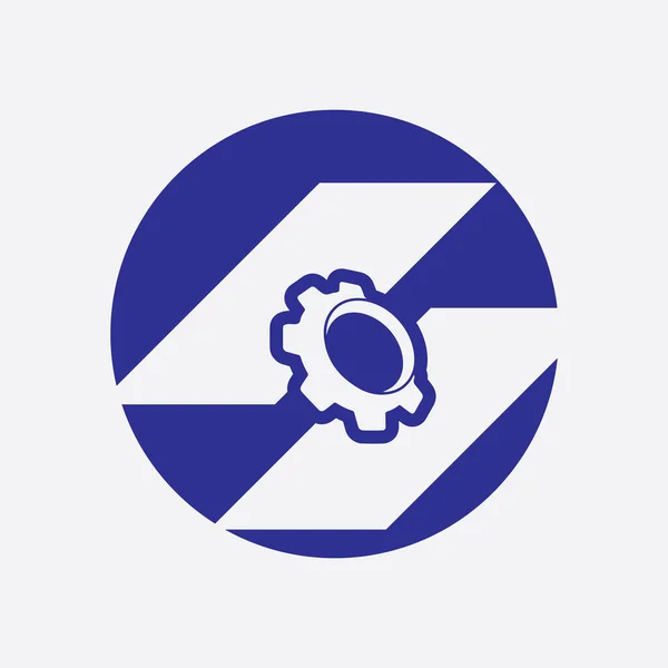 Gear Logo Design Template Vector — Stock Vector