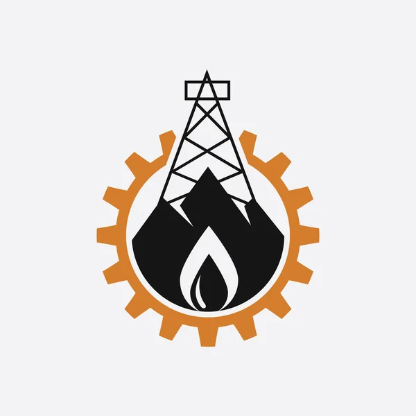 Gear Logo Ontwerp Sjabloon Vector — Stockvector