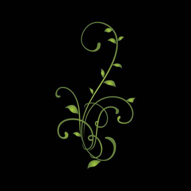 Yaprak bitkisi logosu refahı doğa ekoloji sembolü vektör ikonu tasarımı