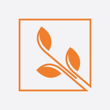 Yaprak bitkisi logosu refahı doğa ekoloji sembolü vektör ikonu tasarımı