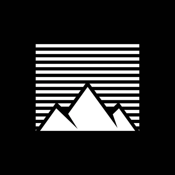 Vector Montaña Aventuras Aire Libre Logo Diseños Estilo Vintage — Vector de stock