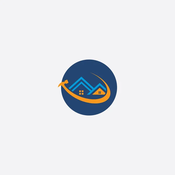 Realstate Logo Design Vektor Illustration — Stock vektor