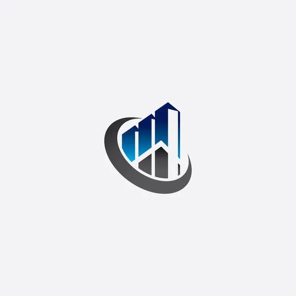 Realstate Logo Design Vektor Illustration — Stock vektor