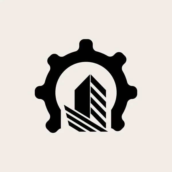 Realstate House Ikon Logotyp Design — Stock vektor