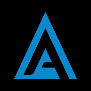 PrEşsiz modern geometrik yaratıcı zarif harf A logo şablonu. Vektör simgesi.
