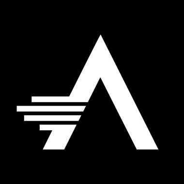 Harf A logo tasarım şablonu elementleri - İllüstrasyon