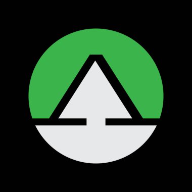 Harf A logo tasarım şablonu elementleri - İllüstrasyon