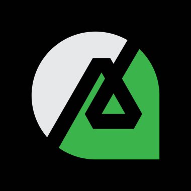 Harf A logo tasarım şablonu elementleri - İllüstrasyon