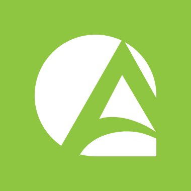 PriLetter A logo tasarım şablon elementleri - İllüstrasyon