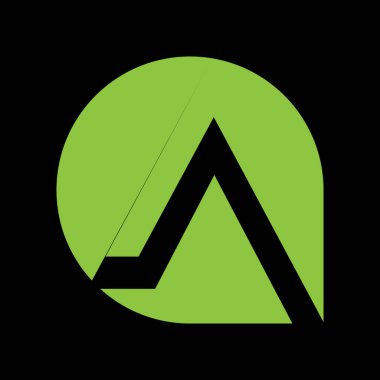 PriLetter A logo tasarım şablon elementleri - İllüstrasyon