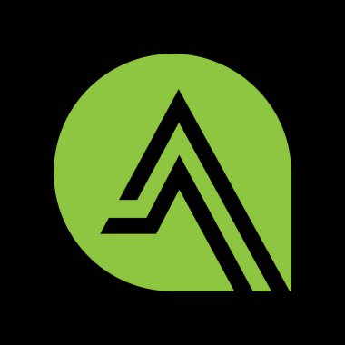 PriLetter A logo tasarım şablon elementleri - İllüstrasyon