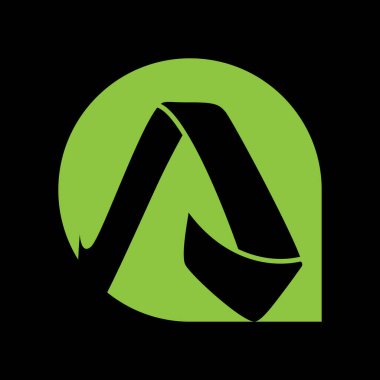 PriLetter A logo tasarım şablon elementleri - İllüstrasyon