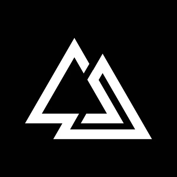 Prunikalna Nowoczesna Geometryczna Kreatywna Elegancka Litera Szablon Logo Ikona Wektora — Wektor stockowy