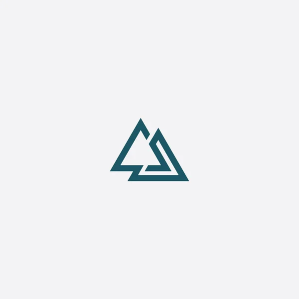 Prunique Moderna Geométrica Criativa Carta Elegante Modelo Logotipo Vector Icon — Vetor de Stock