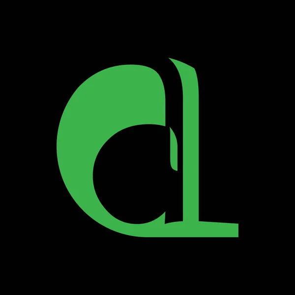 Γράμμα Ένα Εικονίδιο Λογότυπο Σχεδιασμό Πρότυπο Στοιχεία Εικονογράφηση — Διανυσματικό Αρχείο