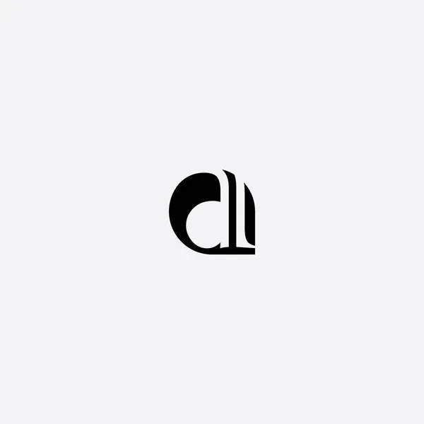 Buchstabe Logo Symbol Design Vorlagen Elemente Illustration — Stockvektor