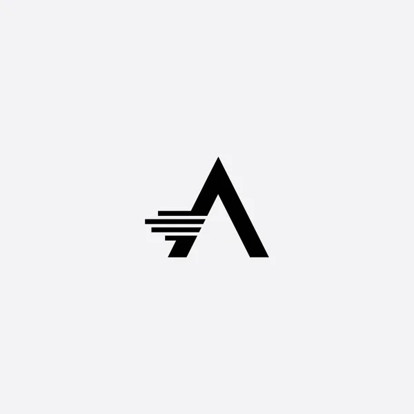 Letter Een Logo Pictogram Ontwerp Template Elementen Illustratie — Stockvector