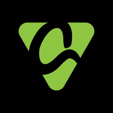 Eşsiz modern geometrik yaratıcı zarif harf A logo şablonu. Vektör simgesi.