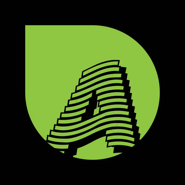 Unique Moderne Géométrique Créatif Lettre Élégante Modèle Logo Icône Vectorielle — Image vectorielle